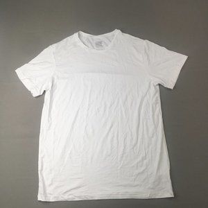 32 Degrees Cool Mens Shirt Medium White Short Sleeve Workout Gym Soft Lightweigh